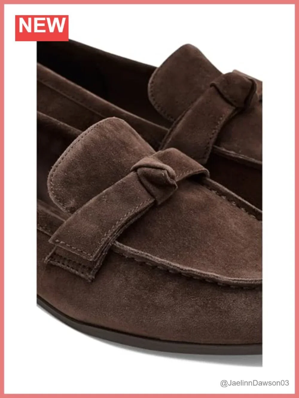 Suede Slip-On Loafer with Bow Detail, Flexible Sole, Round Toe, Everyday Comfort